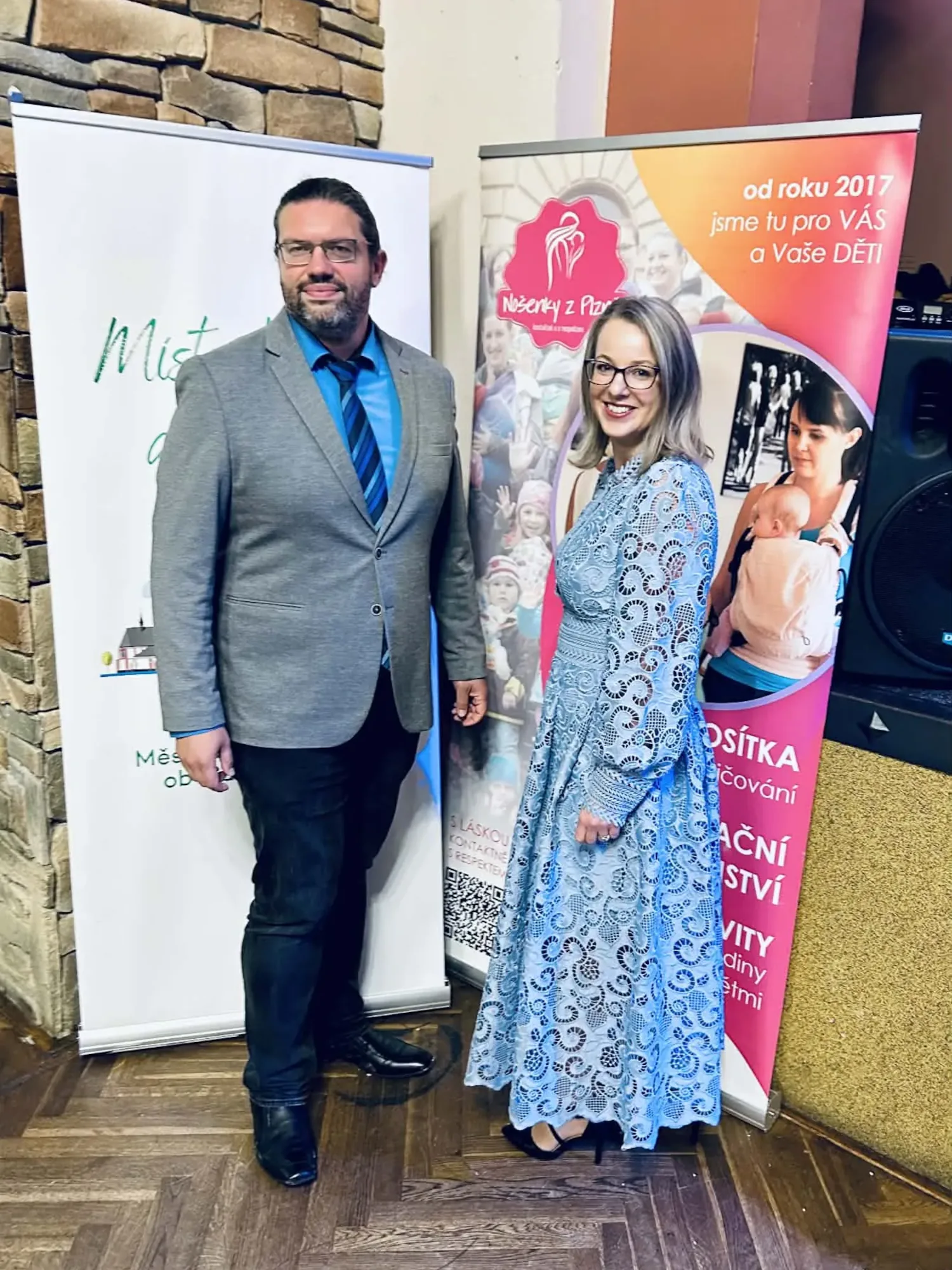 Mgr. Štěpán Krňoul - ples Nošenek s kolegyní a parťačkou Libuší Hubáčkovou.